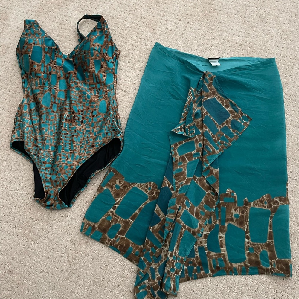 GOTTEX SWIMSUIT AND SARONG